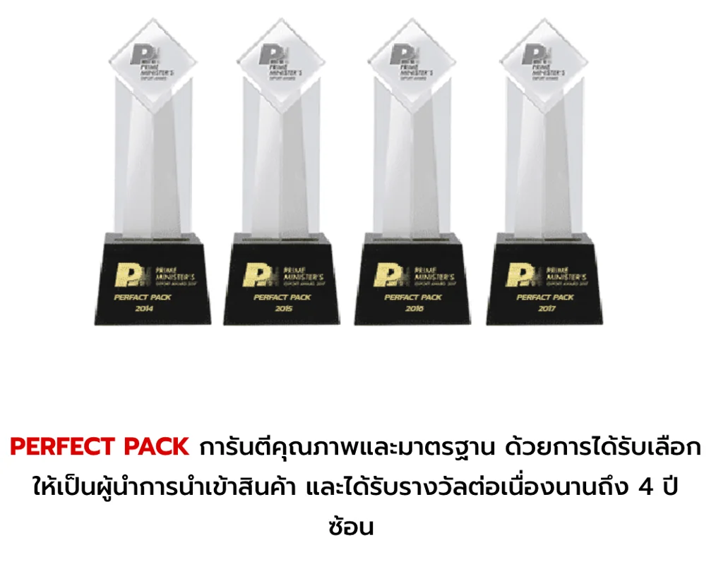 Perfect Pack รางวัลปี 2014–2017