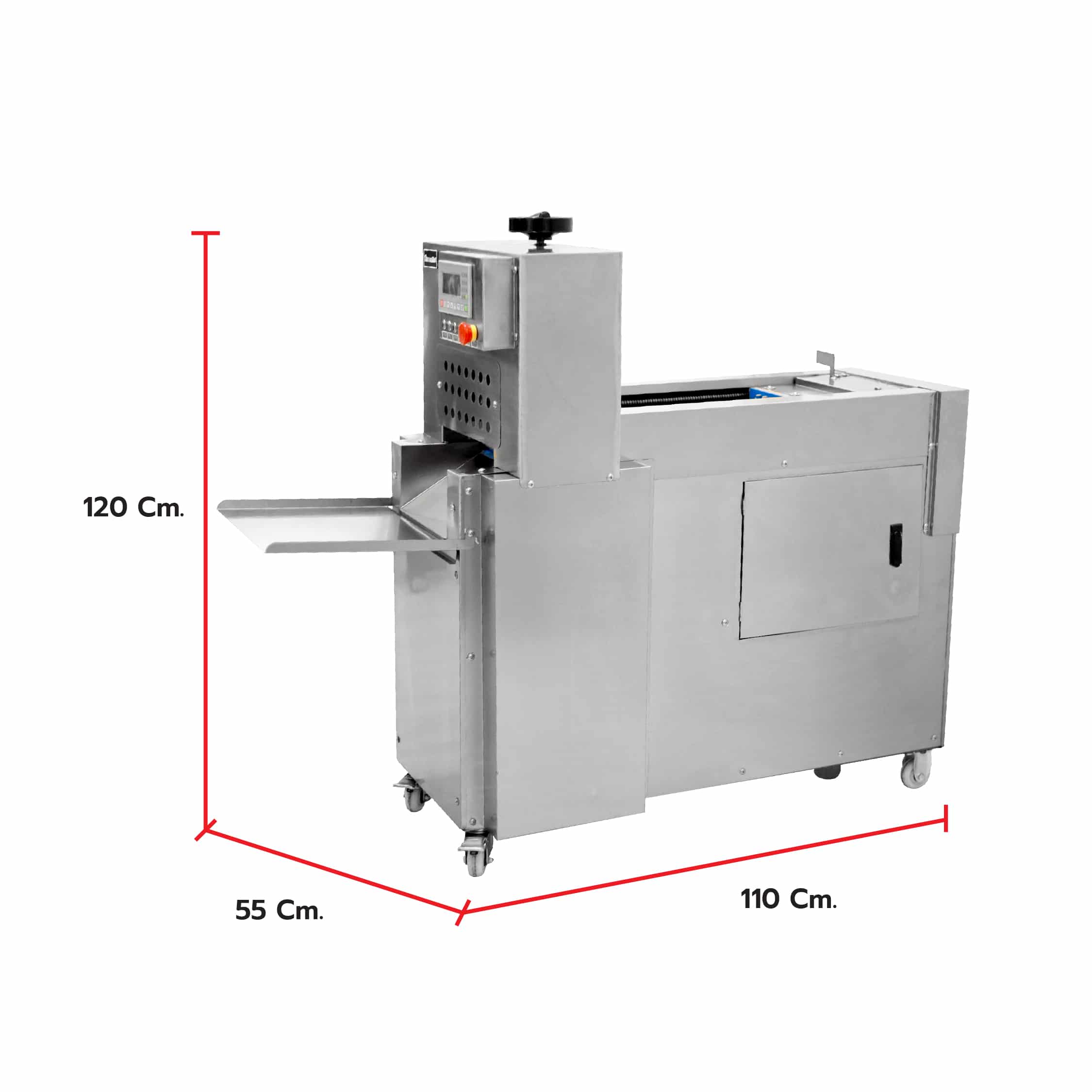 เครื่องสไลด์เนื้อ สไลด์หมู แนวนอน แบบ 2 ช่อง AZ - 2IN1 8