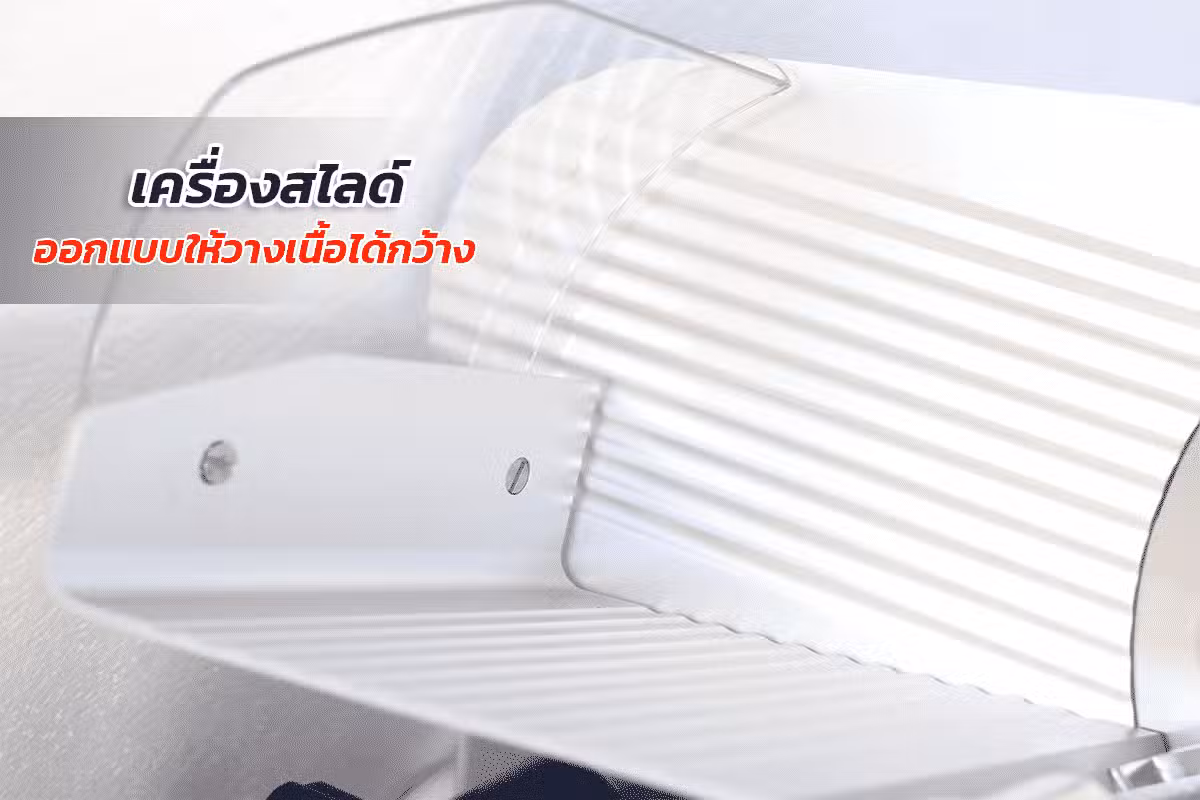 เครื่องสไลด์เนื้อ สไลด์หมู กึ่งอัตโนมัติ 10 นิ้ว AZ 20