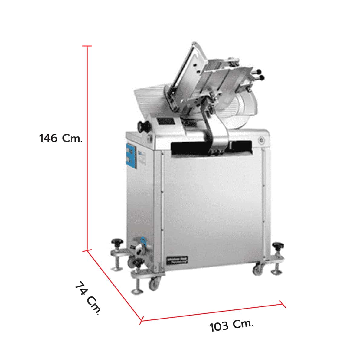 เครื่องสไลด์เนื้อ สไลด์หมู อัตโนมัติ แบบตั้งพื้น 14 นิ้ว AZ-AT 5