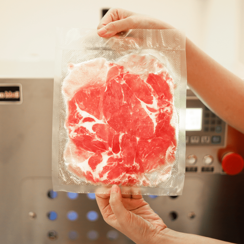 เครื่องสไลด์เนื้อ สไลด์หมู แนวนอน แบบ 2 ช่อง AZ - 2IN1 24