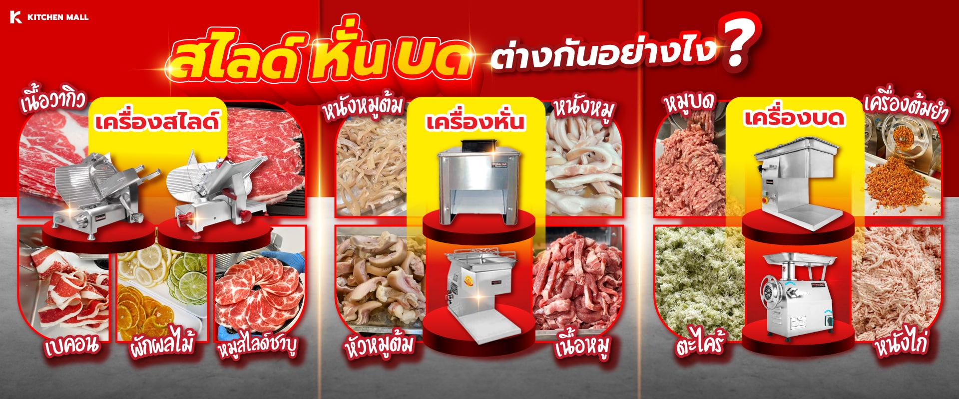 เครื่องสไลด์หมู-เนื้อ 25