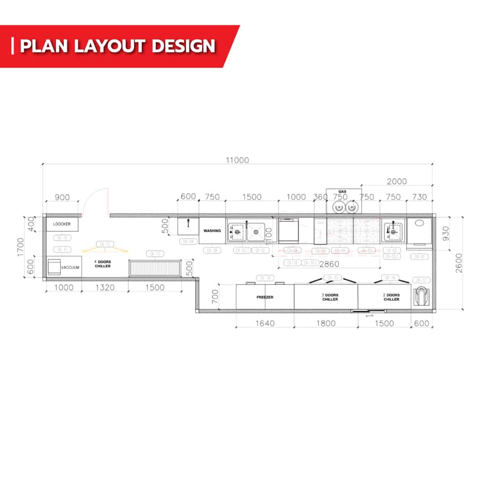 ออกแบบครัวร้านอาหาร ครัวสแตนเลส 24